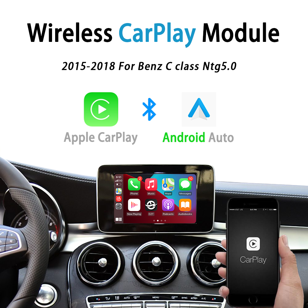 Benz C class Ntg5.0 Wireless Apple CarPlay Android Auto