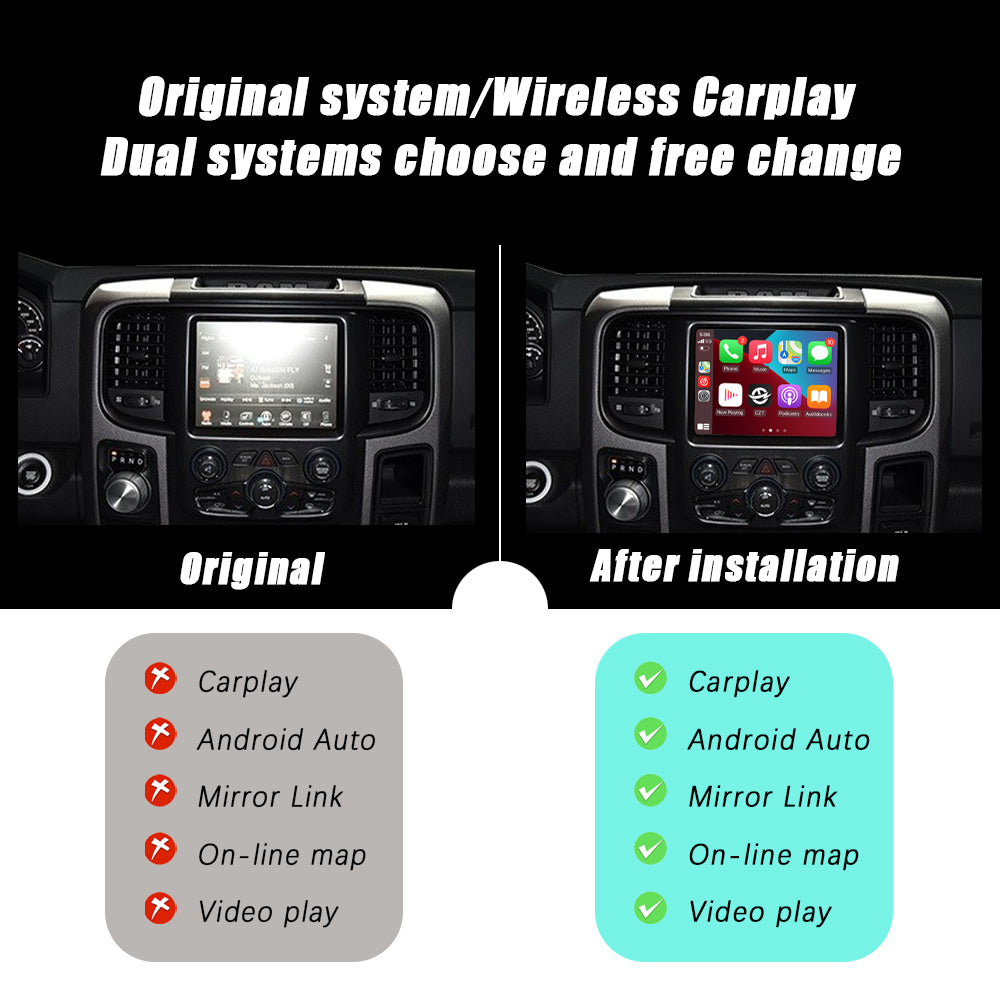 Dodge RAM Wireless Apple CarPlay Android Auto